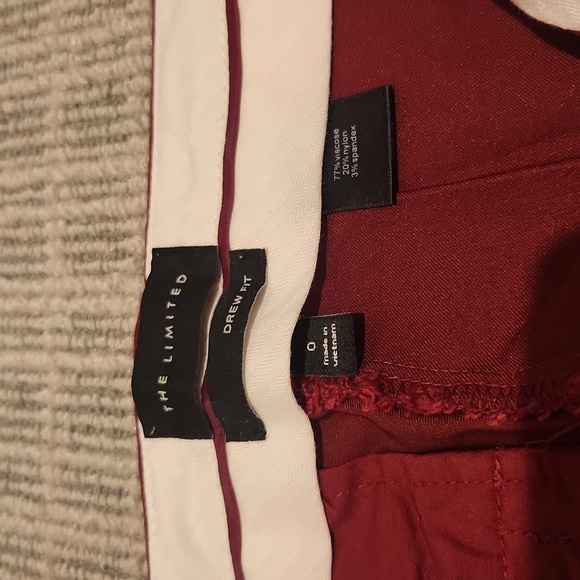 The Limited Drew fit Maroon, Size 0 - Picture 3 of 6
